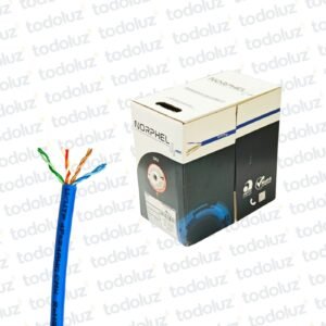 Cable U/UTP Cat.6 Azul 23AWGx4P 100% Cobre (x.Caja/305mts) Norphel